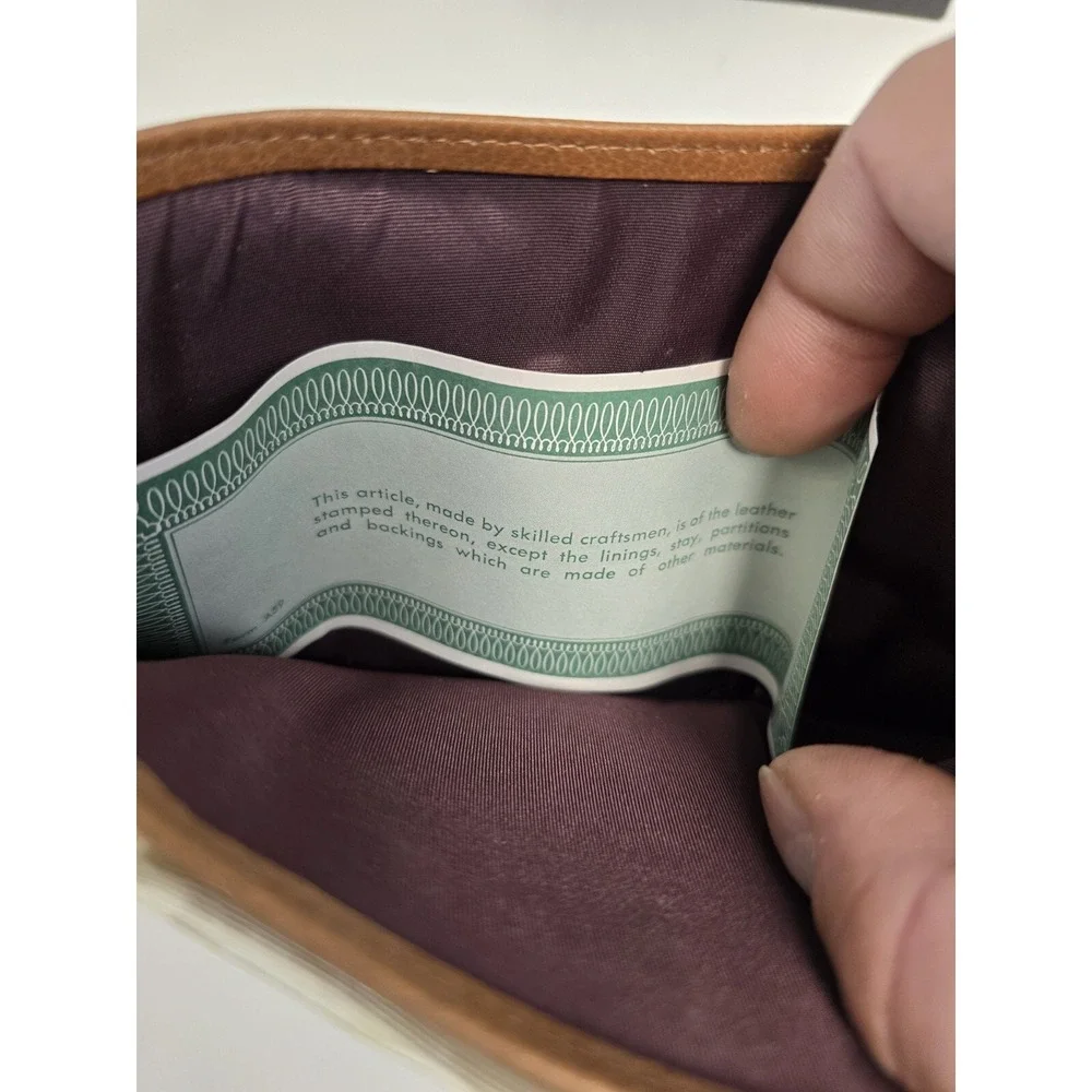 VINTAGE MEN'S MONTCLAIR TRIFOLD WALLET - Brown - Genuine Leather - NEW NOS